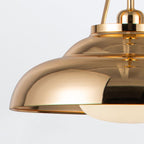 QN-PALMETTO-P-M-PB Palmetto 1 Light Pendant Polished Brass