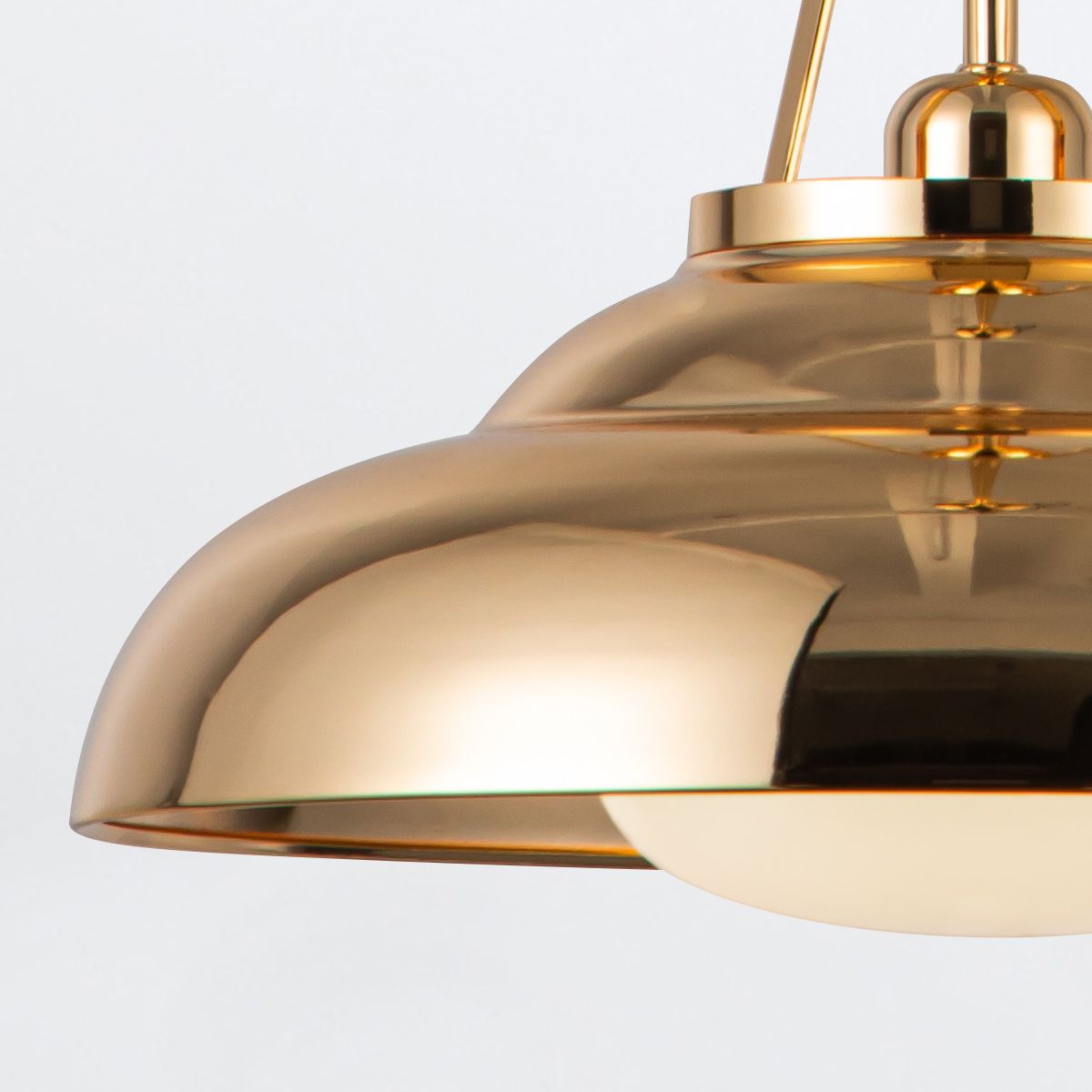 QN-PALMETTO-P-M-PB Palmetto 1 Light Pendant Polished Brass