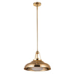 QN-PALMETTO-P-M-PB Palmetto 1 Light Pendant Polished Brass