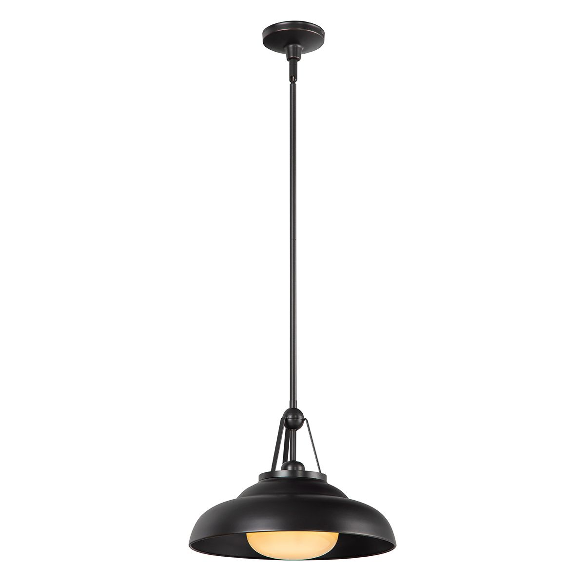 QN-PALMETTO-P-M-UBZ Palmetto 1 Light Pendant Urban Bronze