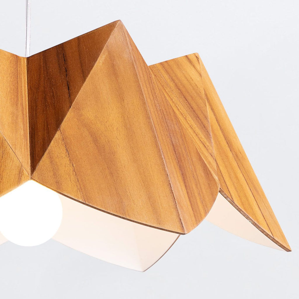 QN-PHYSALIS-P-M-TEAK Physalis Pendant Light Teak