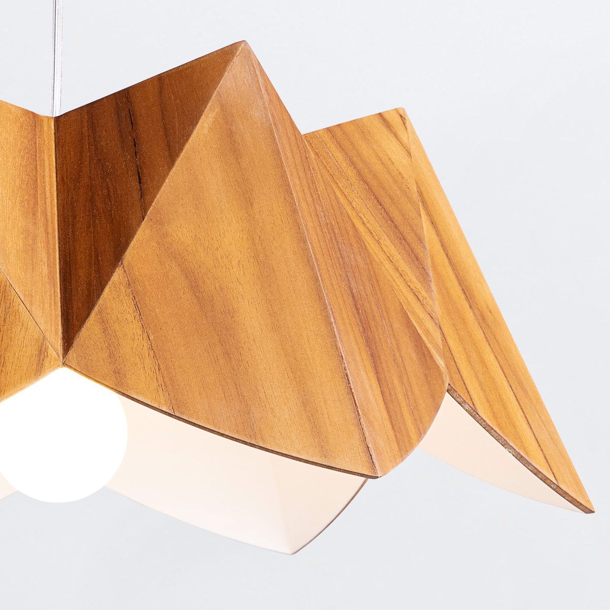 QN-PHYSALIS-P-M-TEAK Physalis Pendant Light Teak