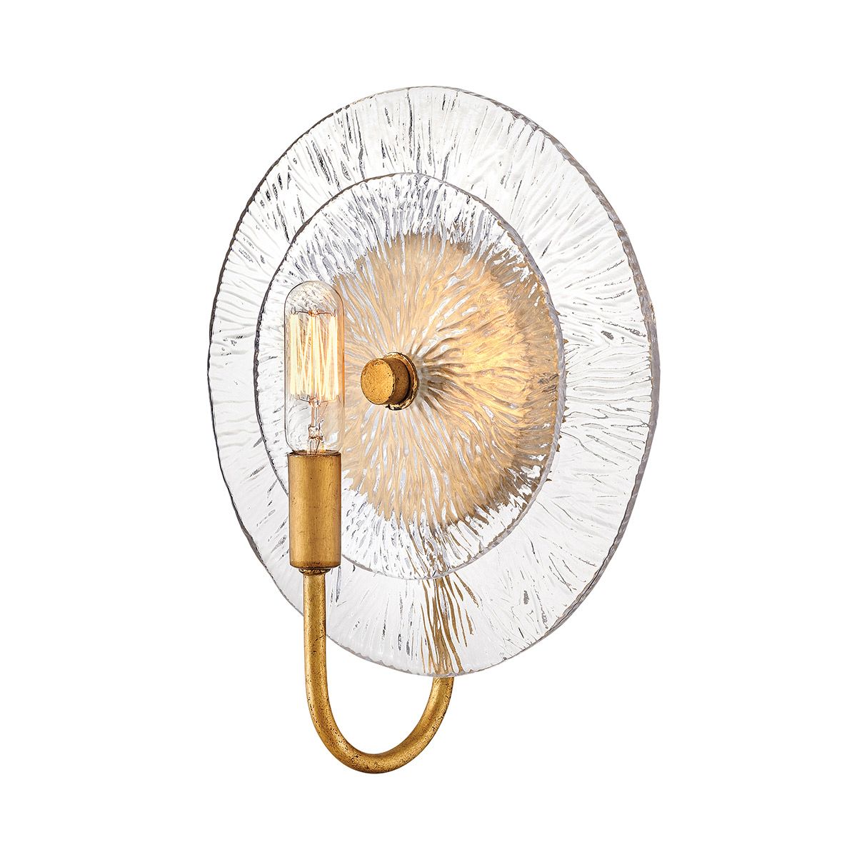 QN-RENE-WB1-DSB Rene 1 Light Wall Light Distressed Brass