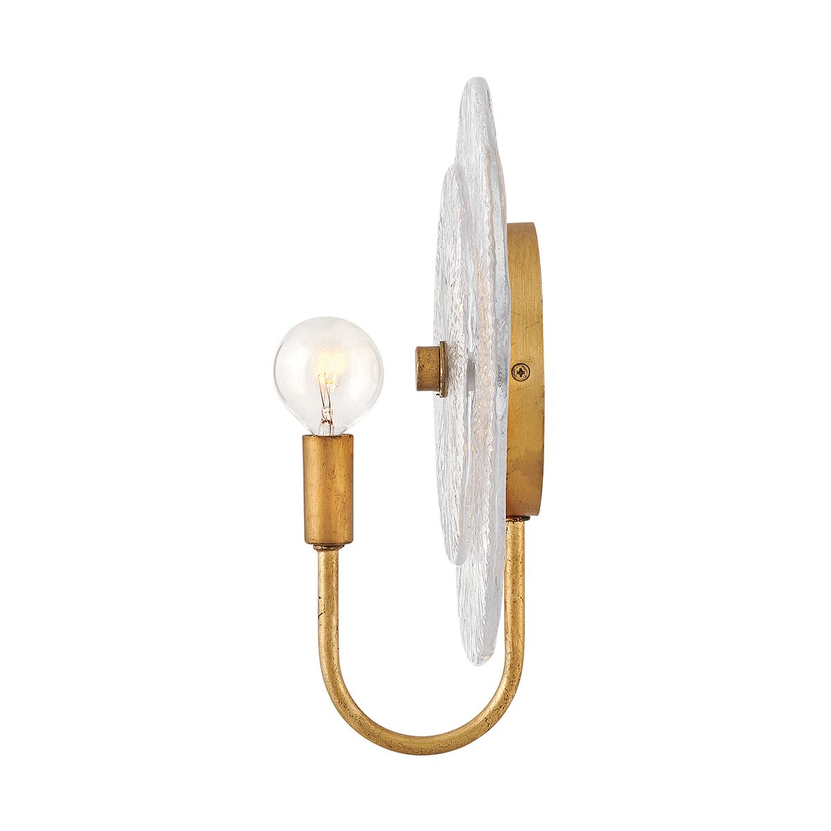 QN-RENE-WB1-DSB Rene 1 Light Wall Light Distressed Brass