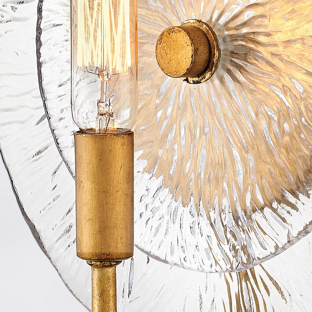 QN-RENE-WB1-DSB Rene 1 Light Wall Light Distressed Brass