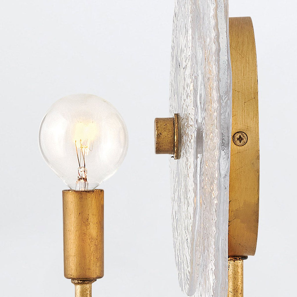 QN-RENE-WB1-DSB Rene 1 Light Wall Light Distressed Brass