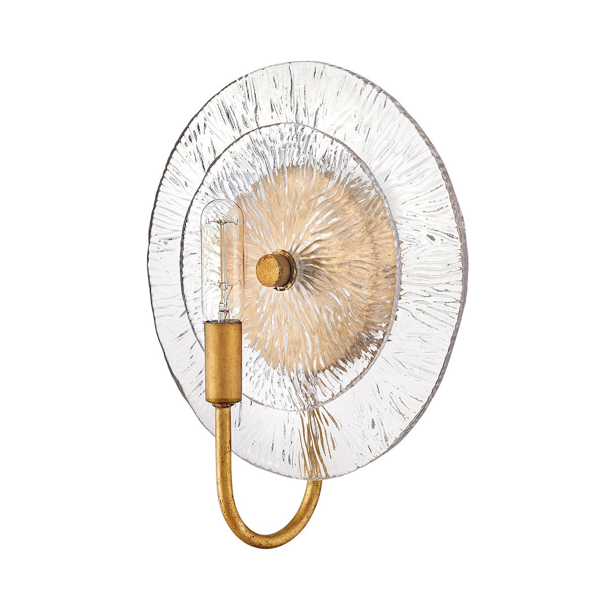 QN-RENE-WB1-DSB Rene 1 Light Wall Light Distressed Brass