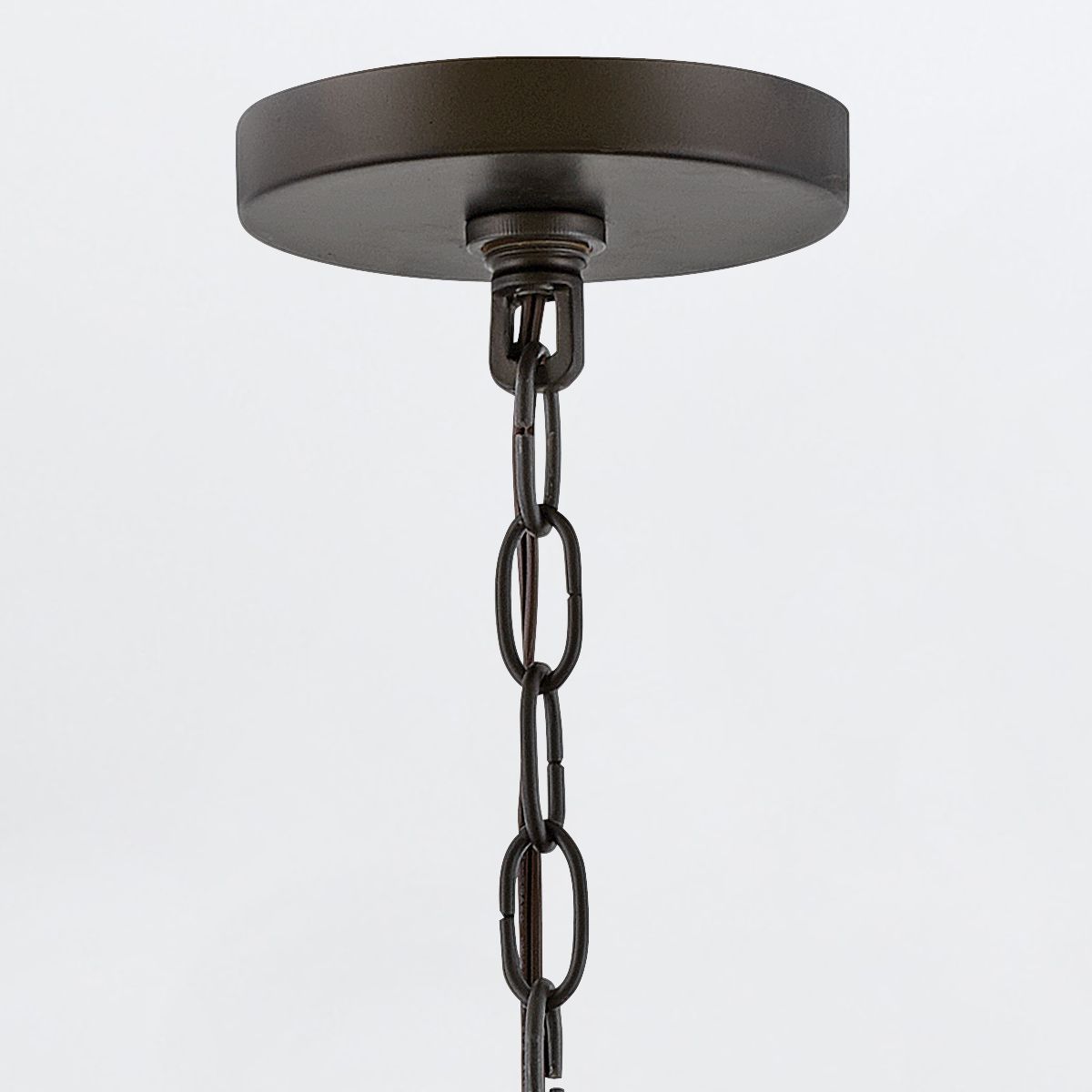 QN-RIVERWOOD4 Riverwood Outdoor 4 Light Chandelier Warm Bronze with Warm Ash accents