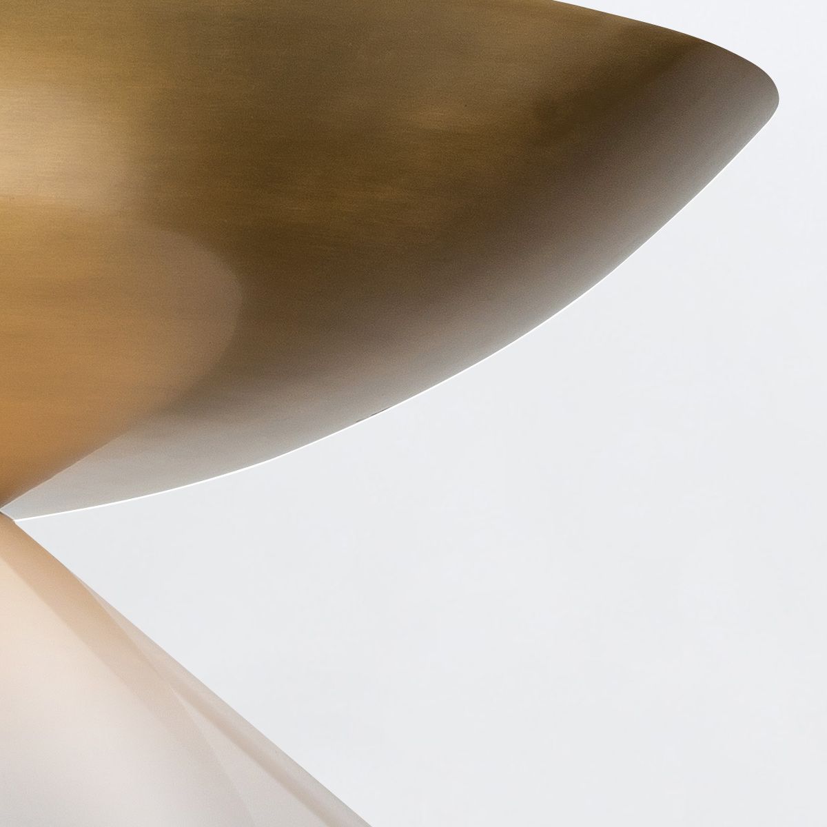 QN-SAUCER-4P-L-AB-OPAL Saucer 4 Light Large Pendant Aged Brass