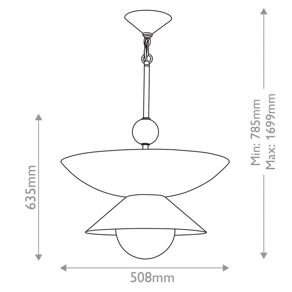 QN-SAUCER-4P-L-AB-OPAL Saucer 4 Light Large Pendant Aged Brass