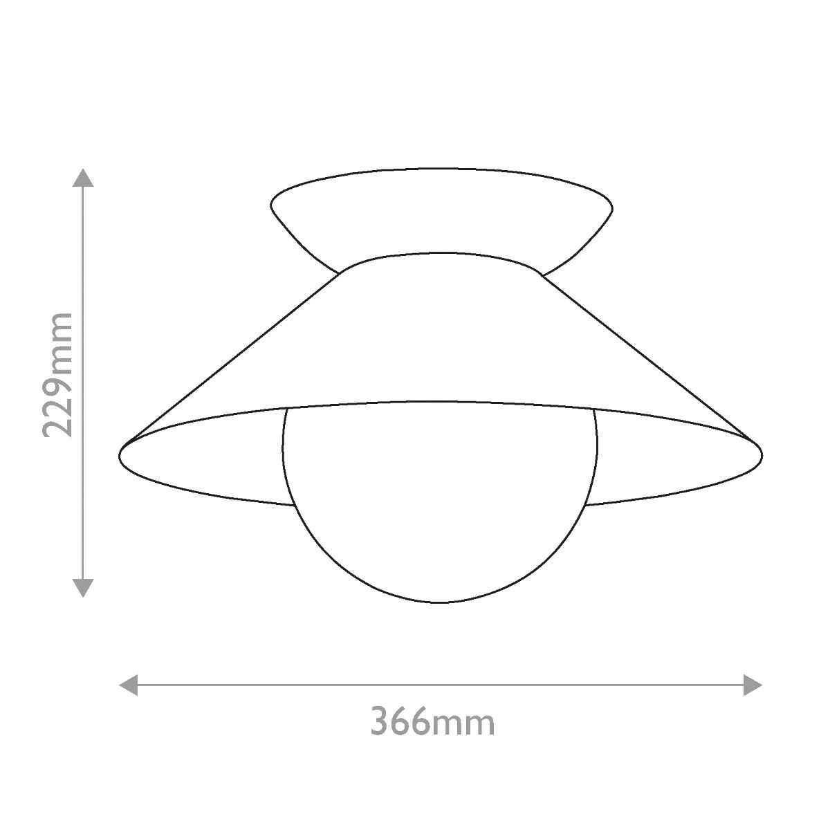 QN-SAUCER-FM-AB-OPAL Saucer 1 Light Flush Aged Brass