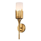 QN-SAWGRASS-1WB-DG-O Sawgrass Bathroom 1 Light Wall Light Gold Leaf with Antique Glaze