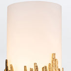 QN-SAWGRASS-1WB-DG-O Sawgrass Bathroom 1 Light Wall Light Gold Leaf with Antique Glaze
