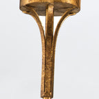 QN-SAWGRASS-3-DG-O Sawgrass 3 Light Chandelier Gold Leaf with Antique Glaze