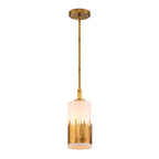 QN-SAWGRASS-MP-DG-O Sawgrass 1 Light Pendant Gold Leaf with Antique Glaze