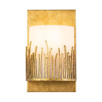 QN-SAWGRASS-WU-DG-O Sawgrass Bathroom 1 Light Wall Light Gold Leaf with Antique Glaze