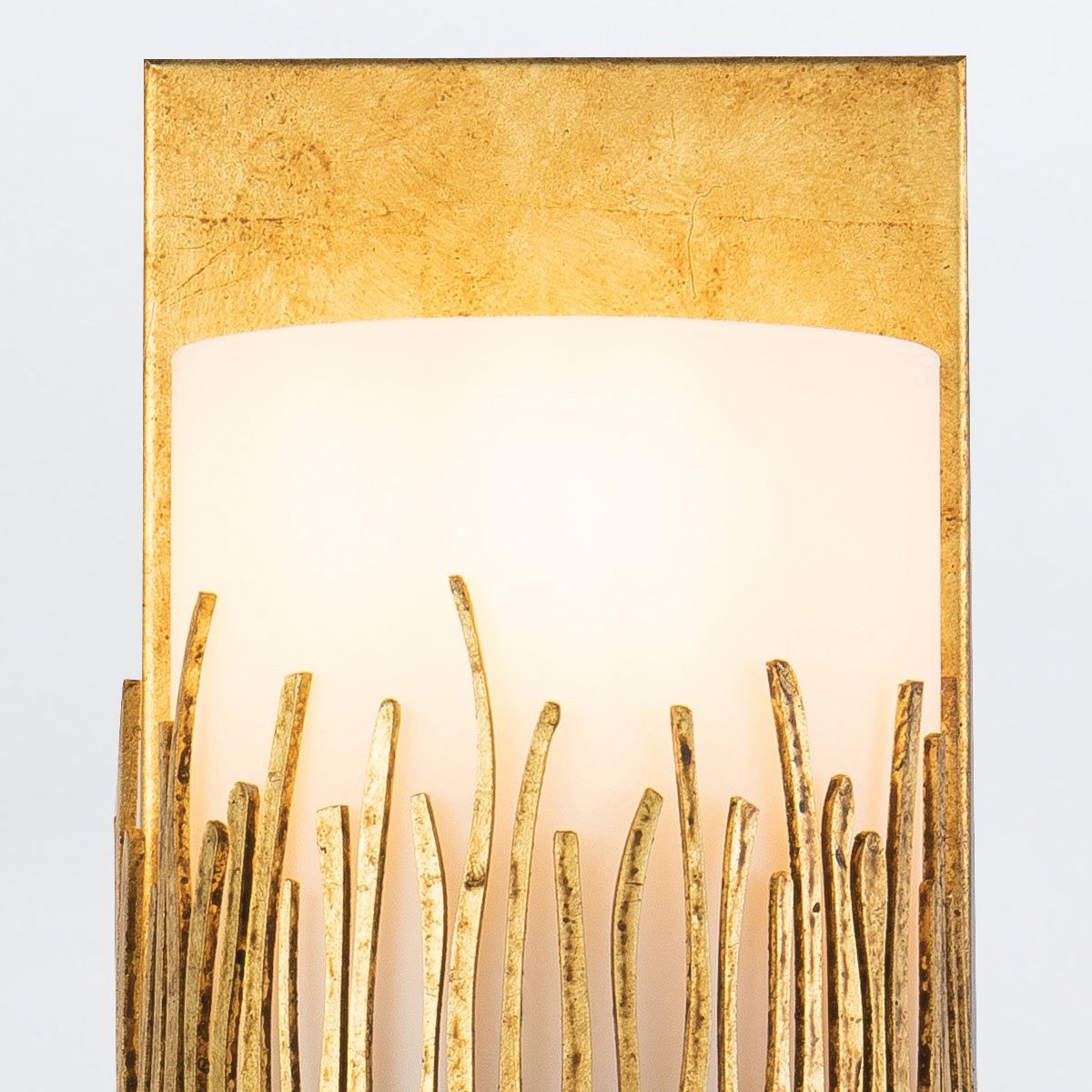 QN-SAWGRASS-WU-DG-O Sawgrass Bathroom 1 Light Wall Light Gold Leaf with Antique Glaze
