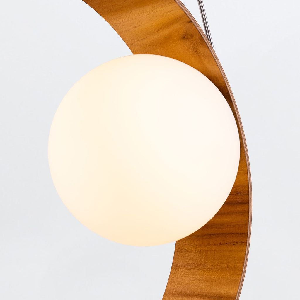QN-SFERA-1P-TEAK Sfera 1 Light Pendant Light Teak