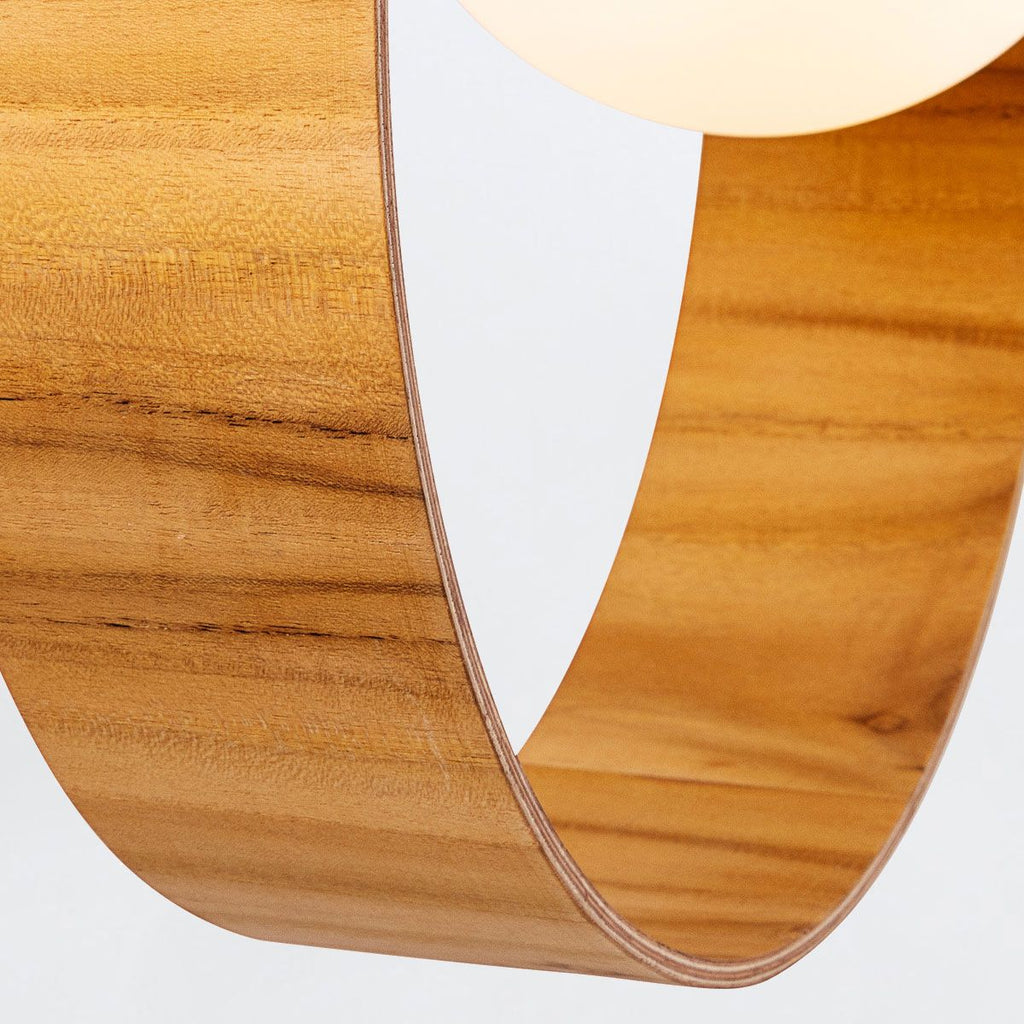 QN-SFERA-1P-TEAK Sfera 1 Light Pendant Light Teak