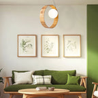 QN-SFERA-1P-TEAK Sfera 1 Light Pendant Light Teak