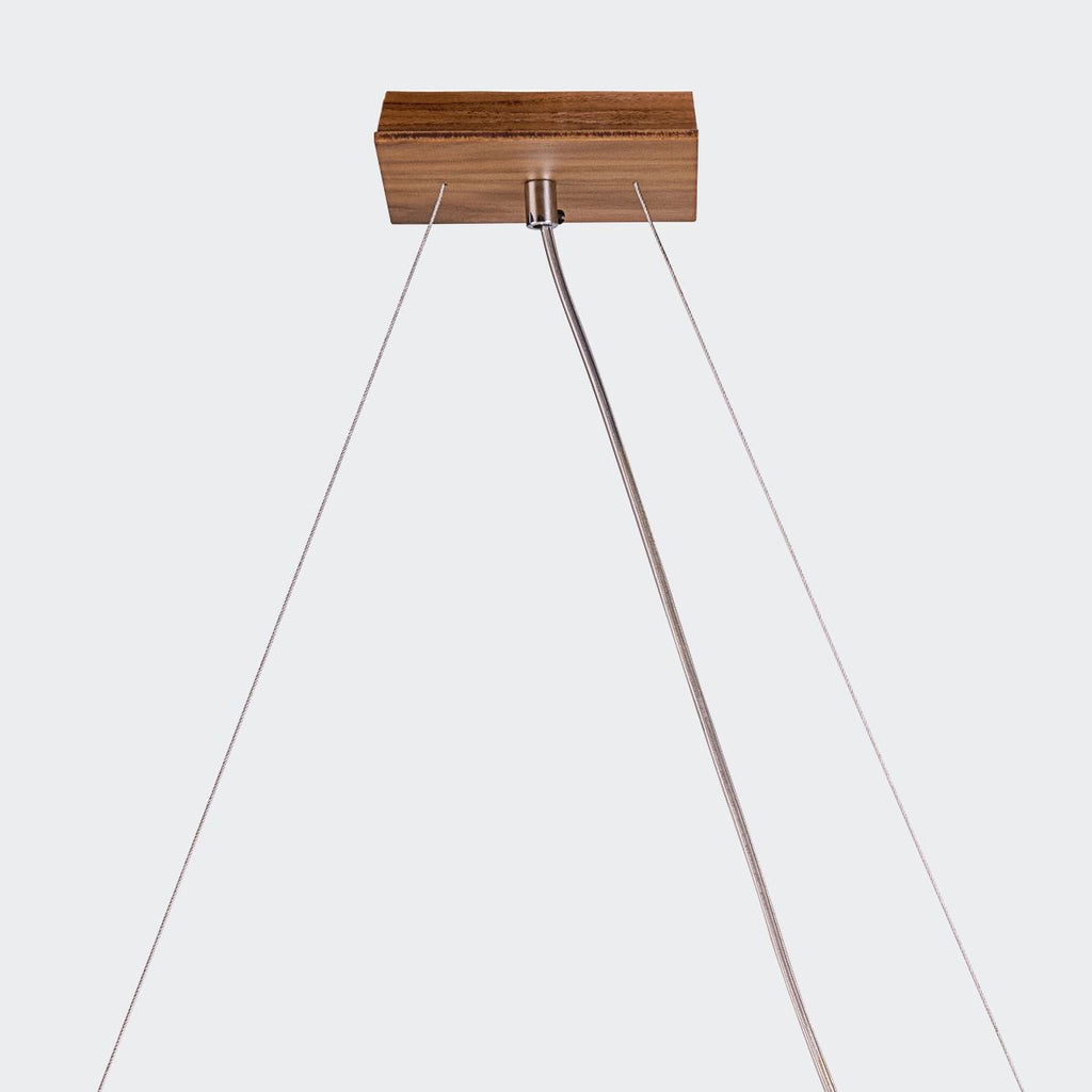 QN-SFERA-3P-TEAK Sfera 3 Light Linear Pendant Light Teak