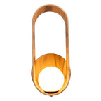 QN-SFERA-WB-L-TEAK Sfera Wall Light Teak