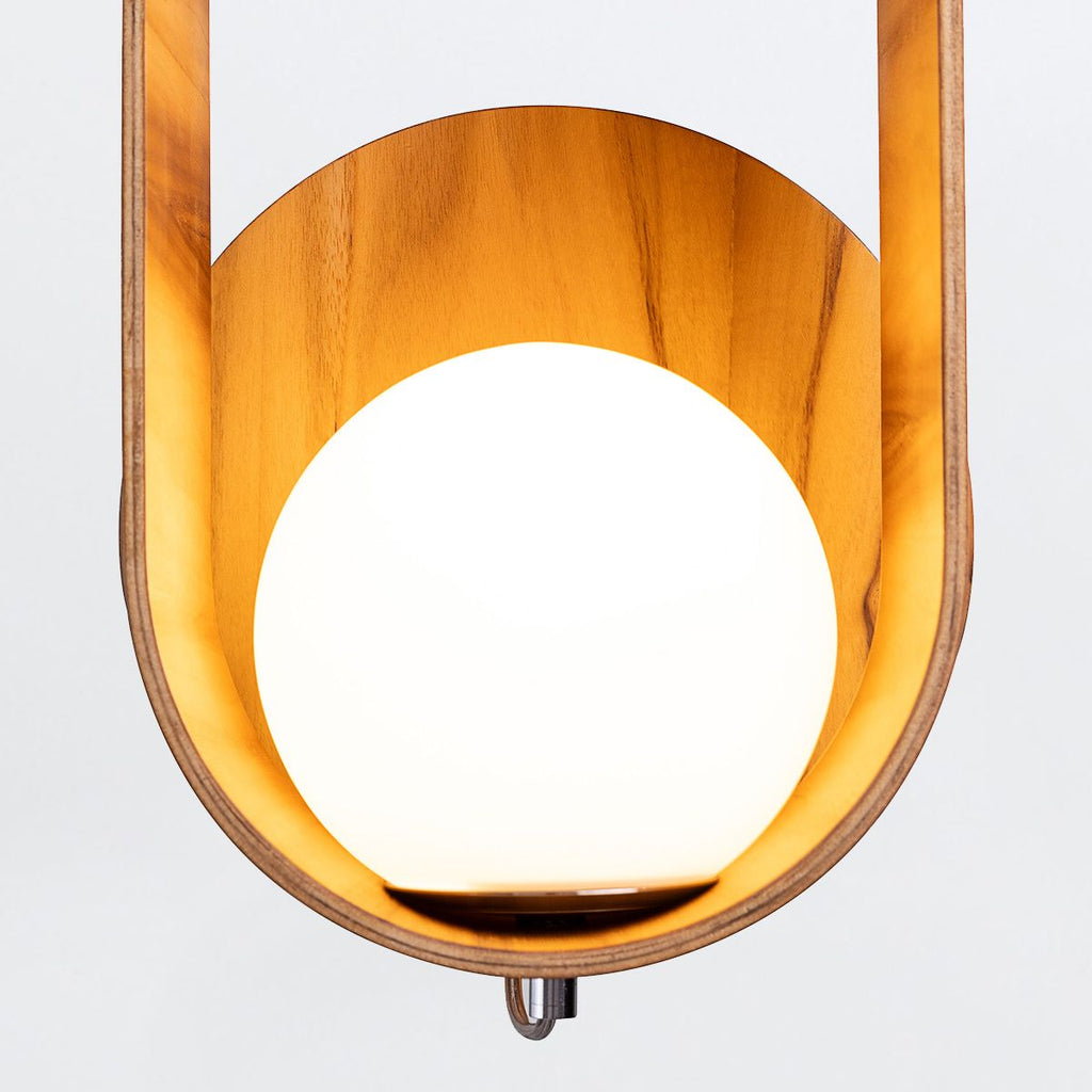 QN-SFERA-WB-L-TEAK Sfera Wall Light Teak