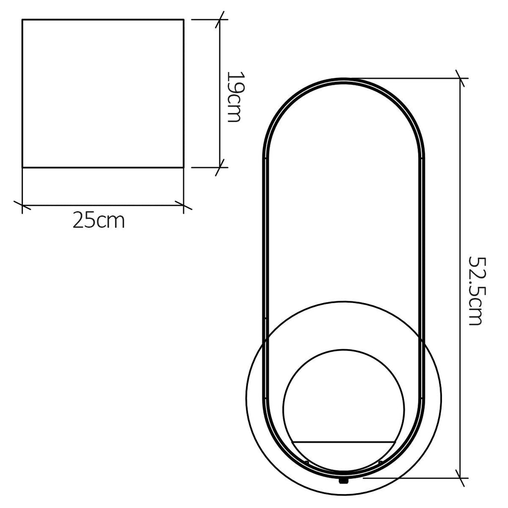QN-SFERA-WB-L-TEAK Sfera Wall Light Teak