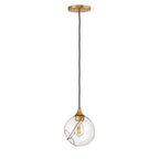 QN-SKYE-1P-S Skye 1 Light Small Pendant Heritage Brass