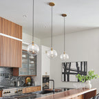 QN-SKYE-1P-S Skye 1 Light Small Pendant Heritage Brass