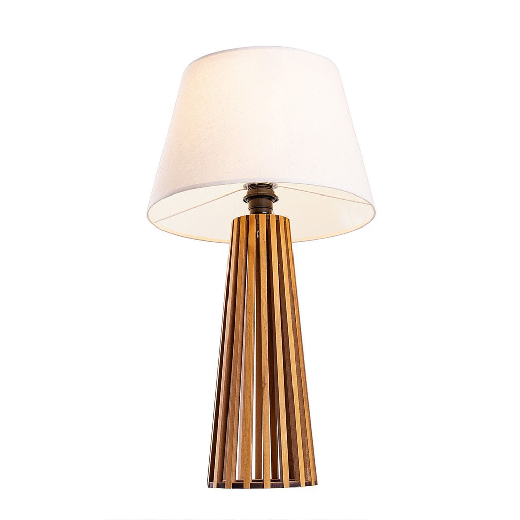 QN-SLATTED-TL-TEAK Slatted Table Lamp Teak