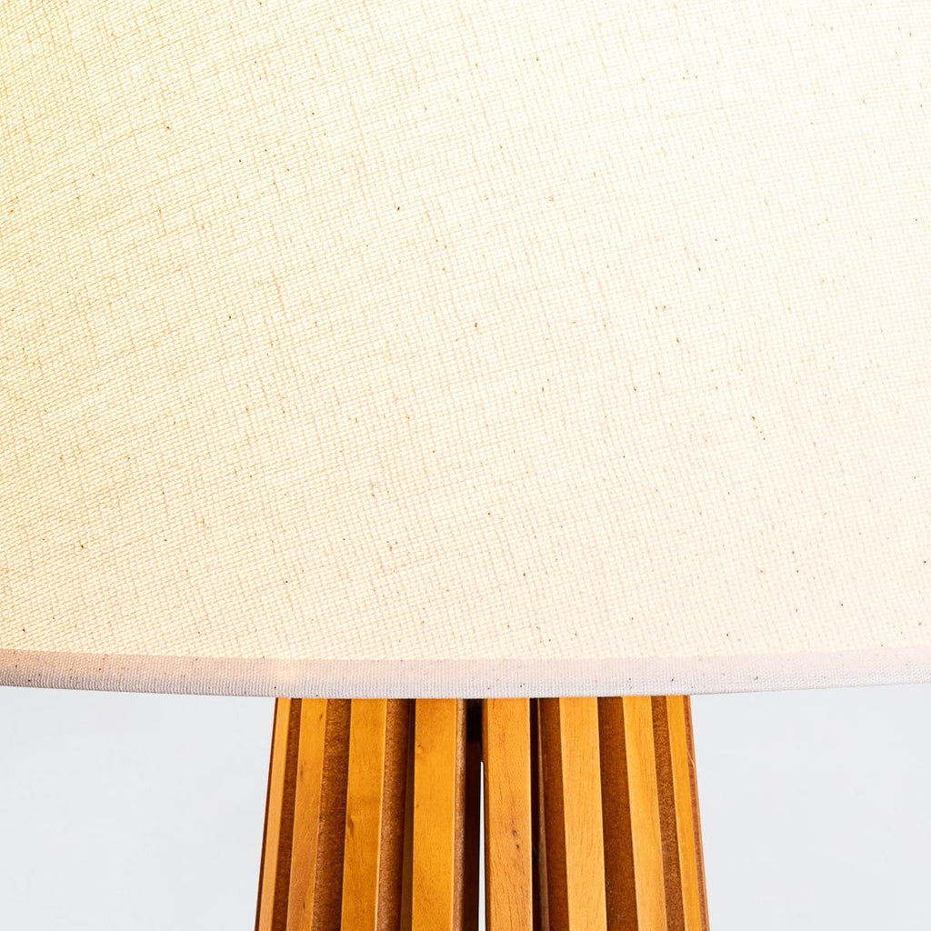 QN-SLATTED-TL-TEAK Slatted Table Lamp Teak