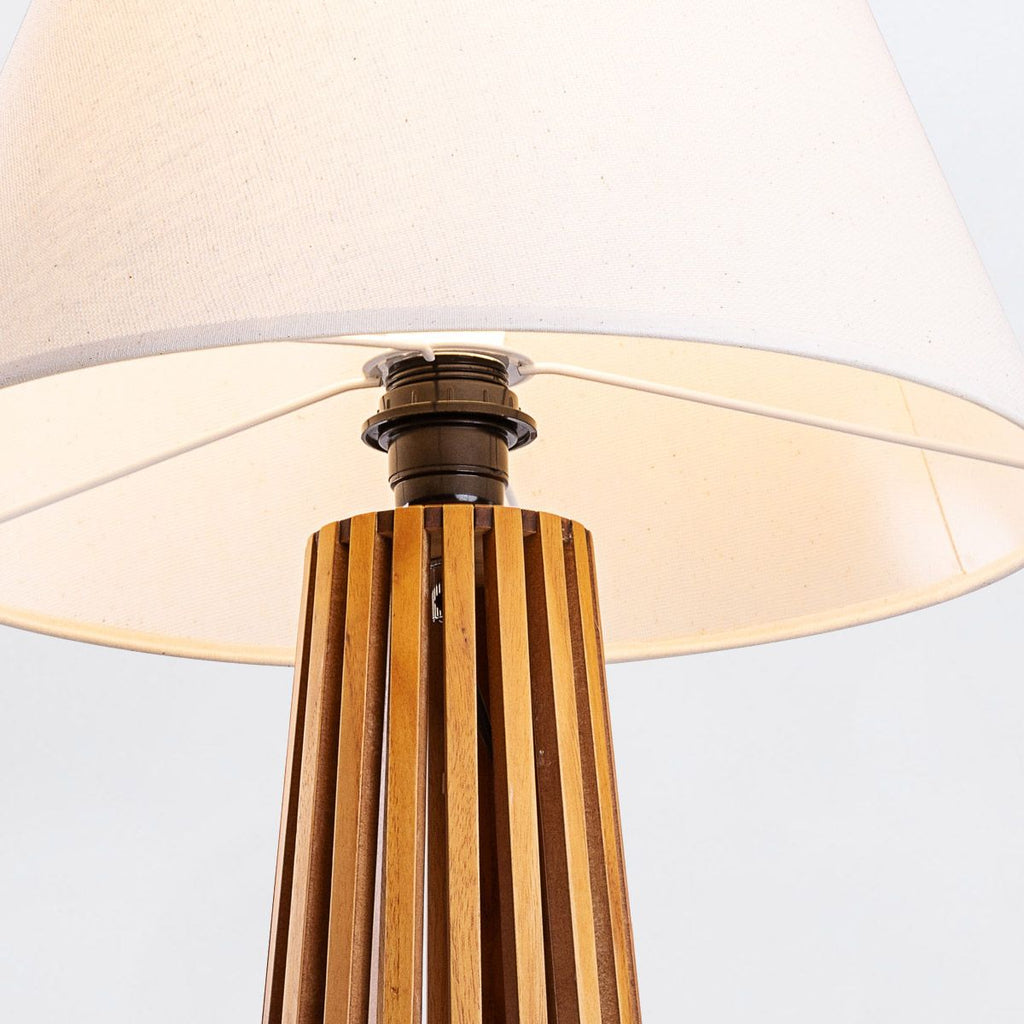 QN-SLATTED-TL-TEAK Slatted Table Lamp Teak
