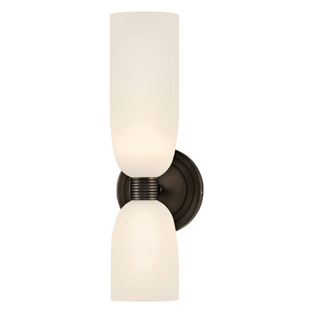 QN-TALLULAH-WB2-BX Tallulah Bathroom 2 Light Wall Light Black Oxide