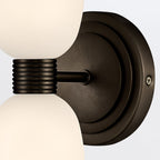 QN-TALLULAH-WB2-BX Tallulah Bathroom 2 Light Wall Light Black Oxide