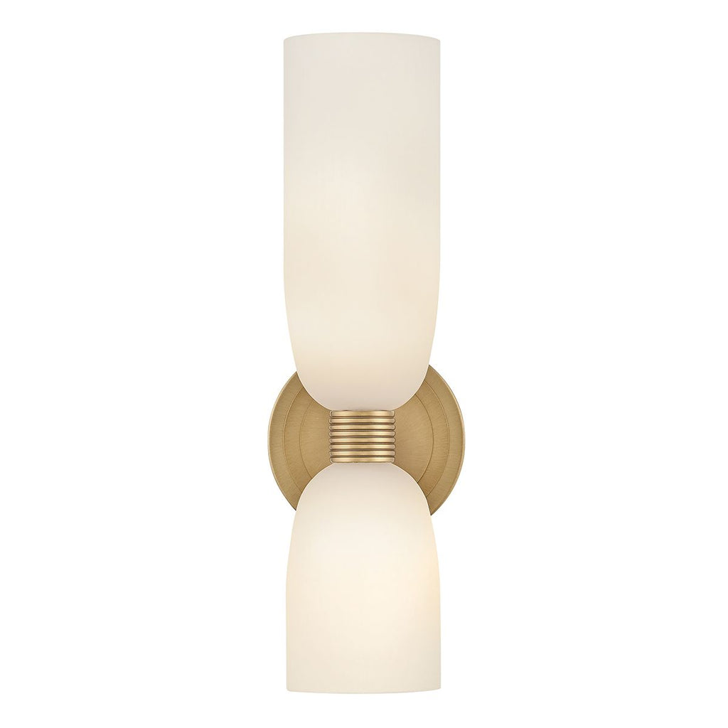 QN-TALLULAH-WB2-LCB Tallulah Bathroom 2 Light Wall Light Lacquered Brass