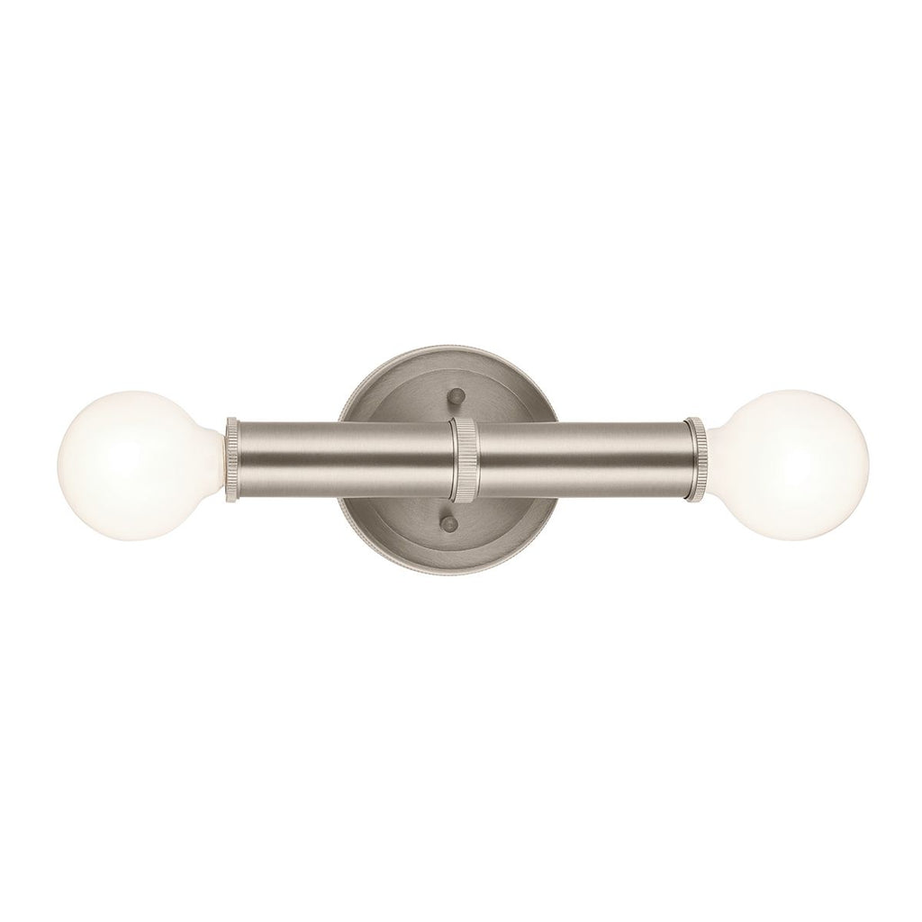 QN-TORCHE-2W-BN Torche Bathroom 2 Light Wall Light Brushed Nickel