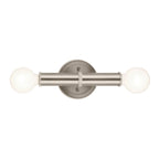 QN-TORCHE-2W-BN Torche Bathroom 2 Light Wall Light Brushed Nickel