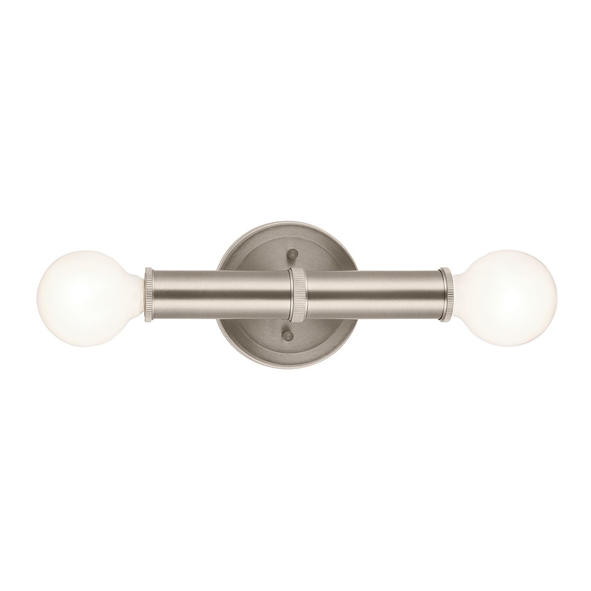QN-TORCHE-2W-BN Torche Bathroom 2 Light Wall Light Brushed Nickel