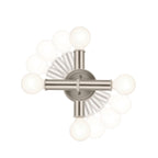 QN-TORCHE-2W-BN Torche Bathroom 2 Light Wall Light Brushed Nickel