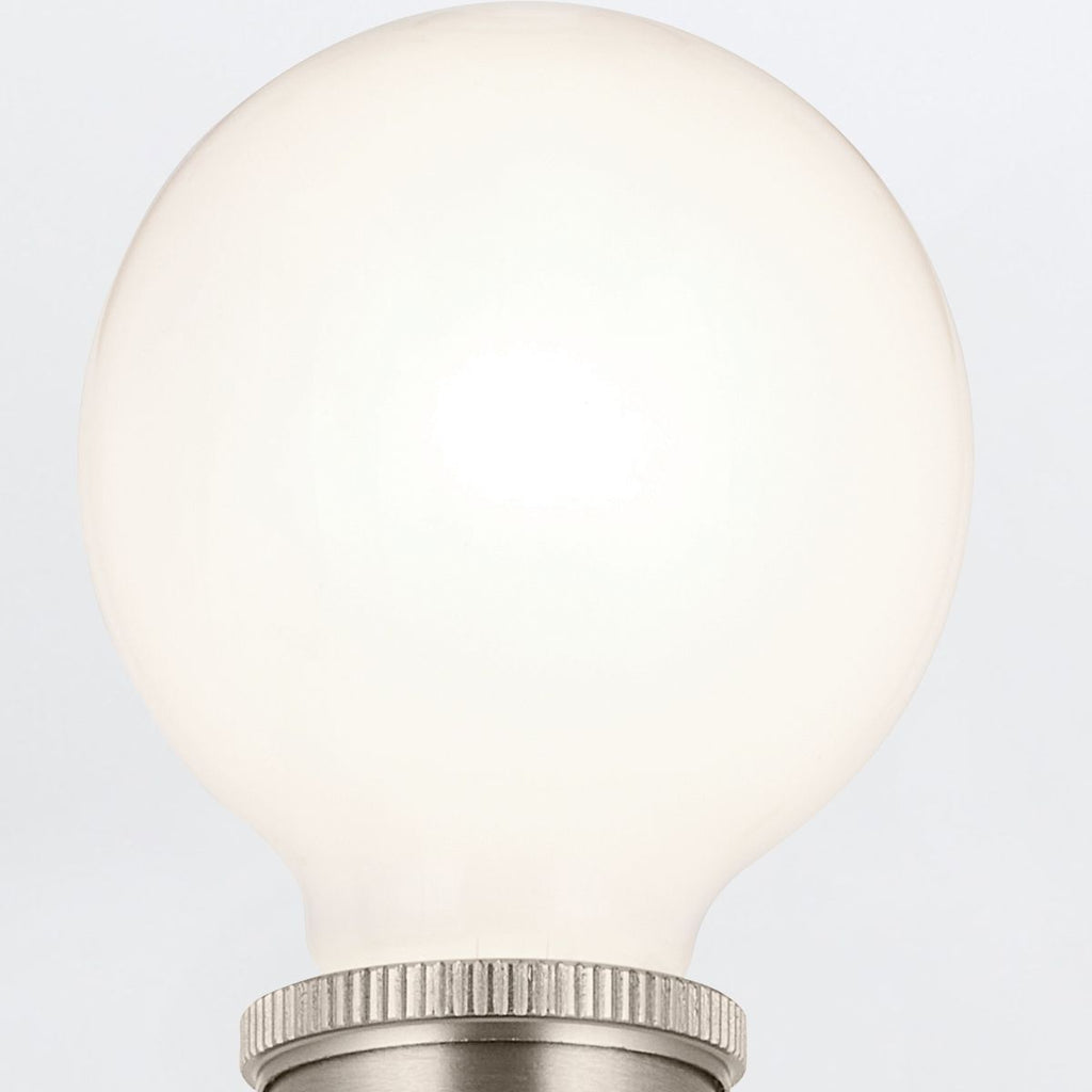 QN-TORCHE-2W-BN Torche Bathroom 2 Light Wall Light Brushed Nickel