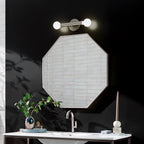 QN-TORCHE-2W-BN Torche Bathroom 2 Light Wall Light Brushed Nickel