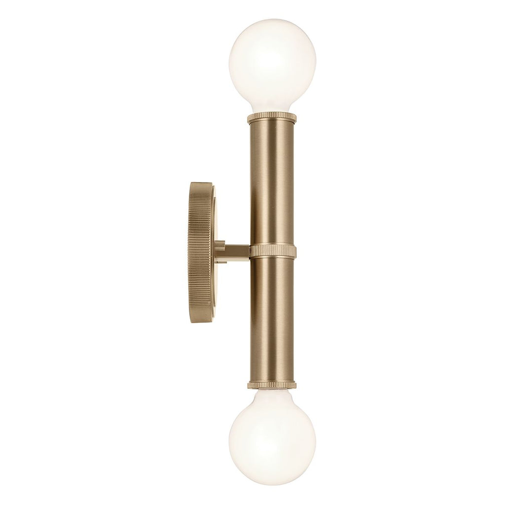 QN-TORCHE-2W-CPZ Torche Bathroom 2 Light Wall Light Champagne Bronze