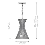 QN-TWYLA-1P-BNG Twyla 1 Light Pendant Burnished Gold