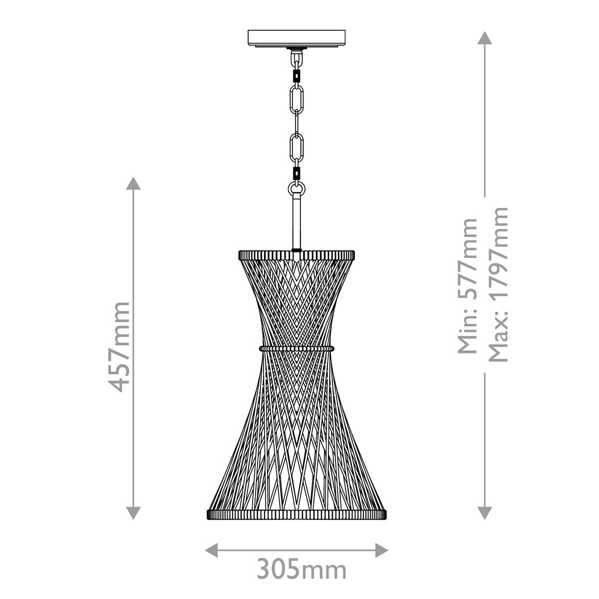 QN-TWYLA-1P-BNG Twyla 1 Light Pendant Burnished Gold