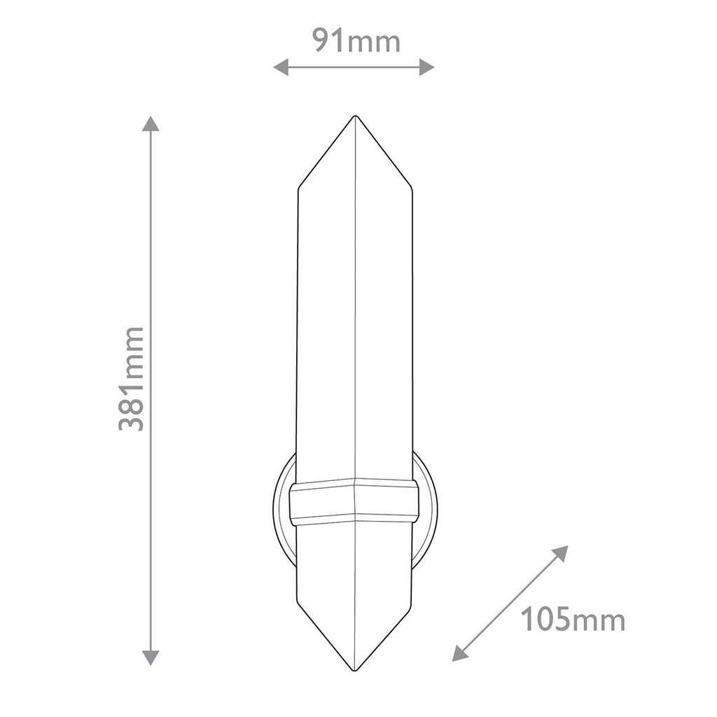 QN-VALENCIA-1WB-UBZ-AR Valencia 1 Light Wall Light Urban Bronze