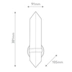 QN-VALENCIA-1WB-UBZ-AR Valencia 1 Light Wall Light Urban Bronze