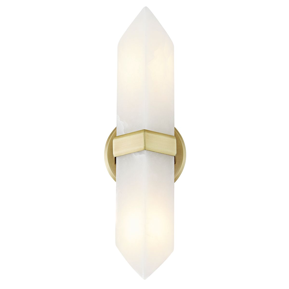 QN-VALENCIA-2WB-VBS-AR Valencia 2 Light Wall Light Vintage Brass