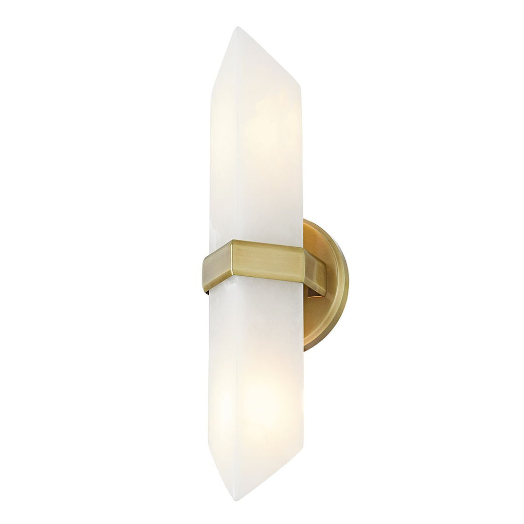 QN-VALENCIA-2WB-VBS-AR Valencia 2 Light Wall Light Vintage Brass