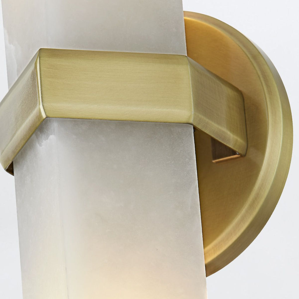 QN-VALENCIA-2WB-VBS-AR Valencia 2 Light Wall Light Vintage Brass